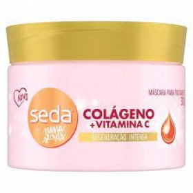 Máscara capilar de Tratamento Seda by Niina Secrets Colágeno e Vitamina C com 300g