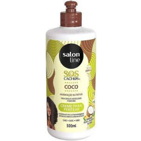 Creme para pentear SOS Cachos Coco Tratamento Profundo 500ml Salon Line 
