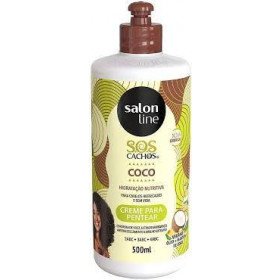 Creme para pentear SOS Cachos Coco Tratamento Profundo 500ml Salon Line 
