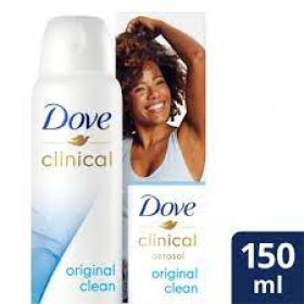 Desodorante antitranspirante aerossol Dove Clinical Original Clean 96h 150ml