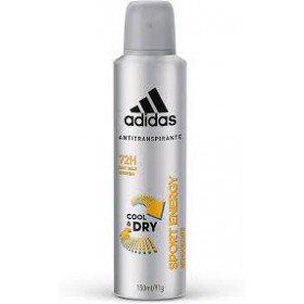 Desodorante aerosol antitranspirante Adidas masculino sport energy com 150ml