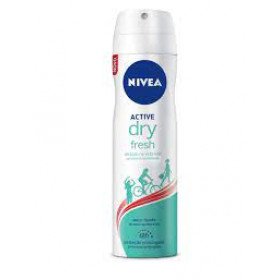 Desodorante aerosol antitranspirante Nivea feminino active dry fresh com 150ml