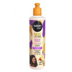 Gel Controle Frizz Manga Tradicional S.O.S Cachos com Óleo de Manga e Queratina 500ml Salon line