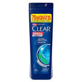 Shampoo anticaspa Clear men ice cool menthol com 400ml