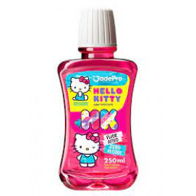Enxaguante Bucal Infantil Jadepro Hello Kitty Com Fluor Tutti Fruit 250ml