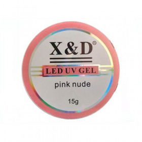 Gel De Unhas alongamento Led Uv X&d Pink Nude - 15g