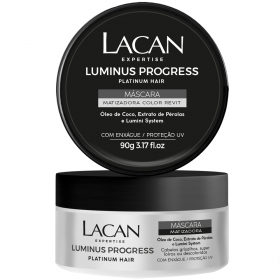 Máscara capilar Matizadora Lacan Platinum Hair Luminus Progress 90g