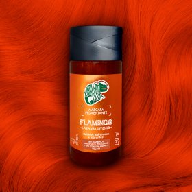 Máscara Capilar Pigmentante Kamaleão Color Flamingo laranja intenso 150ml