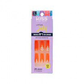 Unhas postiças Color Coral Sereia Kiss NY