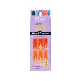 Unhas postiças Color Coral Sereia Kiss NY