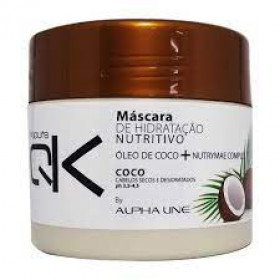 Máscara capilar Nutritivo Óleo De Coco Kiqui's Alpha Line 300Ml