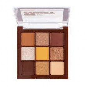 Paleta de sombras 9 cores- be comfy- Rk by kiss