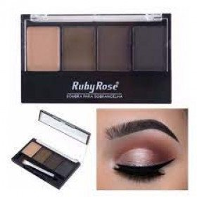 Paleta de Sombras para sobrancelha Ruby Rose HB-9354