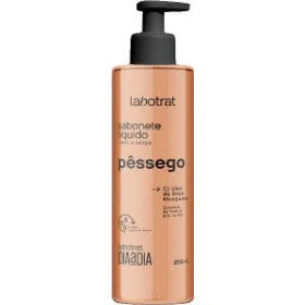 Sabonete Líquido Rosto e Corpo Pêssego Hidrata Labotrat 190ml