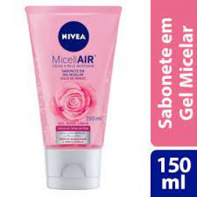Sabonete Gel Facial Nivea MicellAIR Água de Rosas com 150ml