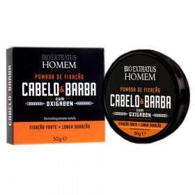 Pomada de fixação - Homem Cabelo & Barba 50g - Bio Extratus