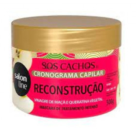 Máscara capilar de Tratamento Intensivo Salon Line S.O.S Cachos Reconstrução 300g