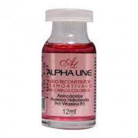 AMPOLA ALPHA LINE RECONSTRUTOR PARA CABELOS TINGIDOS 12ML
