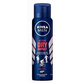 Desodorante antitranspirante aerosol Nivea men active dry impact masculino com 150ml