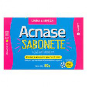 SABONETE FACIAL EM BARRA ACNASE AÇÃO ANTIACNEICA COM 80G