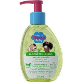 Sabonete Líquido Turma da Mônica Baby Glicerinado com 200ml Infantil