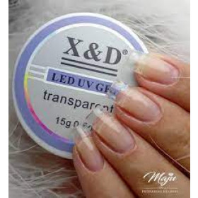 Gel de unhas Alongamento X&D Transparente 15 Grs