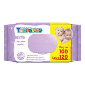 Lenço Umedecido Tropolino 120Uni