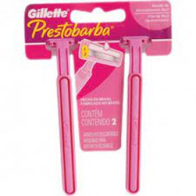 Aparelho de barbear Gillette Prestobarba Feminino com 2 Unidades 
