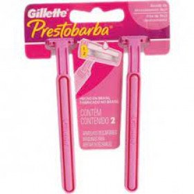 Aparelho de barbear Gillette Prestobarba Feminino com 2 Unidades 