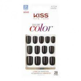 Unhas Postiças Kiss New York Salon Color Curta - Chic 