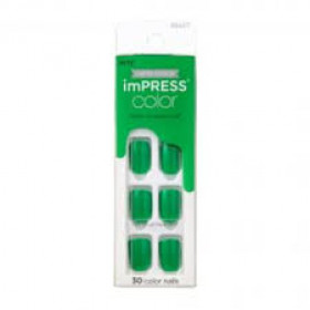 Unhas Postiças Autocolantes Impress Cor ShamRock Kiss NY