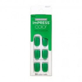 Unhas Postiças Autocolantes Impress Cor ShamRock Kiss NY